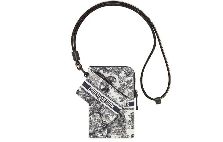 DIOR DiorTravel Technical Fabric Cell Phone Pouch Coin Purse, Clutch Regular Women's Blue