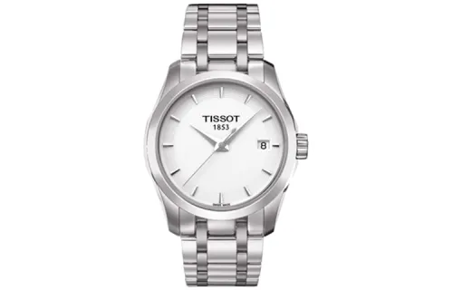 TISSOT Kutu Collection Quartz Movement Women's Watch 32mm White Dial Stainless Steel Case