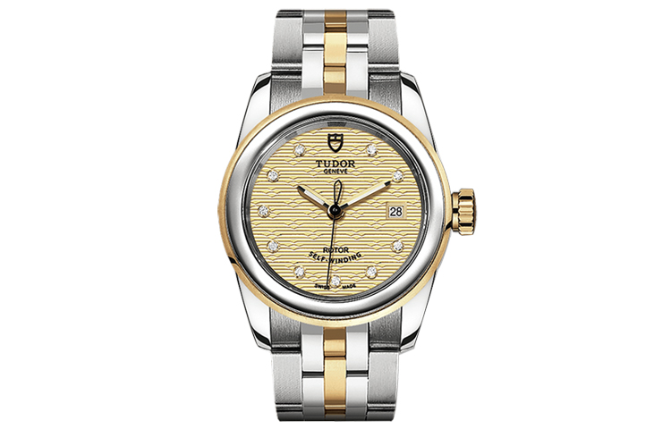 TUDOR Jun Jue Series Automatic Mechanical Movement Women's Watch 26mm Gold Dial