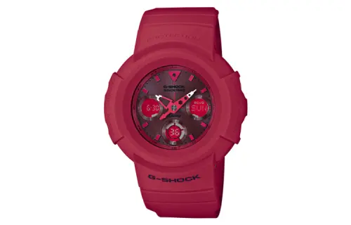 CASIO Women's Red Watch AWG-M535C-4APR