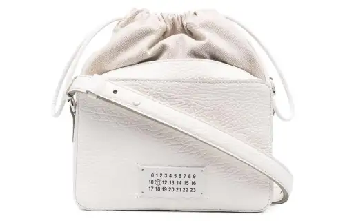 Maison Margiela Cow Leather, Leather Portable Crossbody Bag, Shoulder Bag Women's White