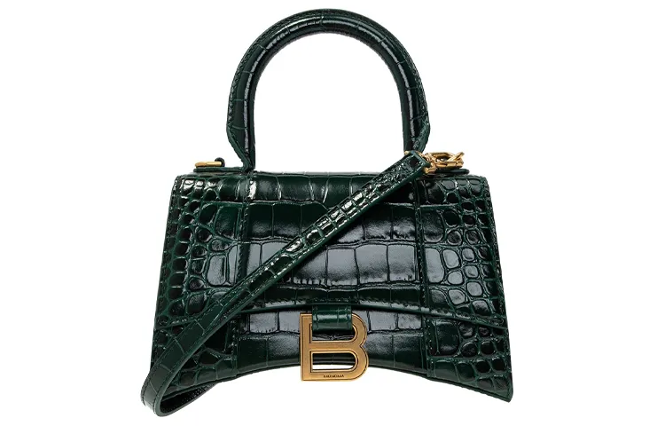 Balenciaga Hourglass Cow Leather Hourglass Bag, Shoulder Bag, Crossbody Bag, Handbag Women's Jasper