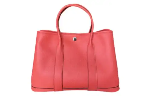 HERMES Garden Party Epsom Calfskin Handbag 30 Women's 0E Rose Texas Pink