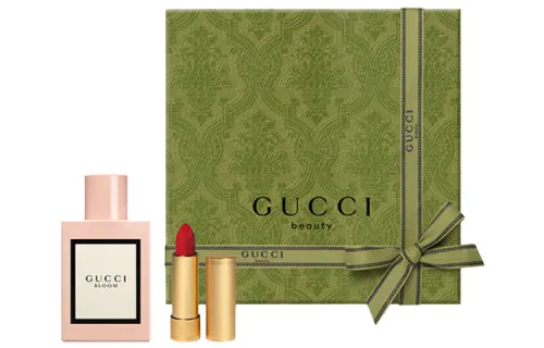 GUCCI Gucci, perfume, lipstick, set, glass shiny gift box, 3.5g, 50 ml