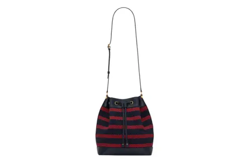SAINT LAURENT Leather Bucket Bag, Crossbody Bag, Shoulder Bag Women's