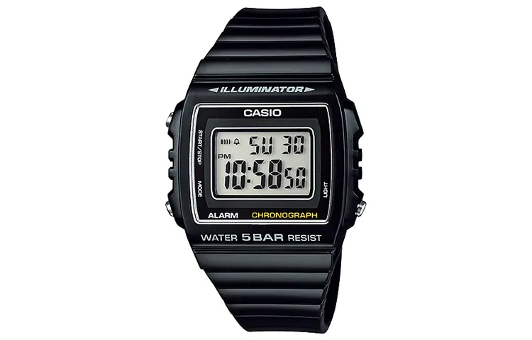CASIO Men Standard Series Black Watch W-215H-1AJH