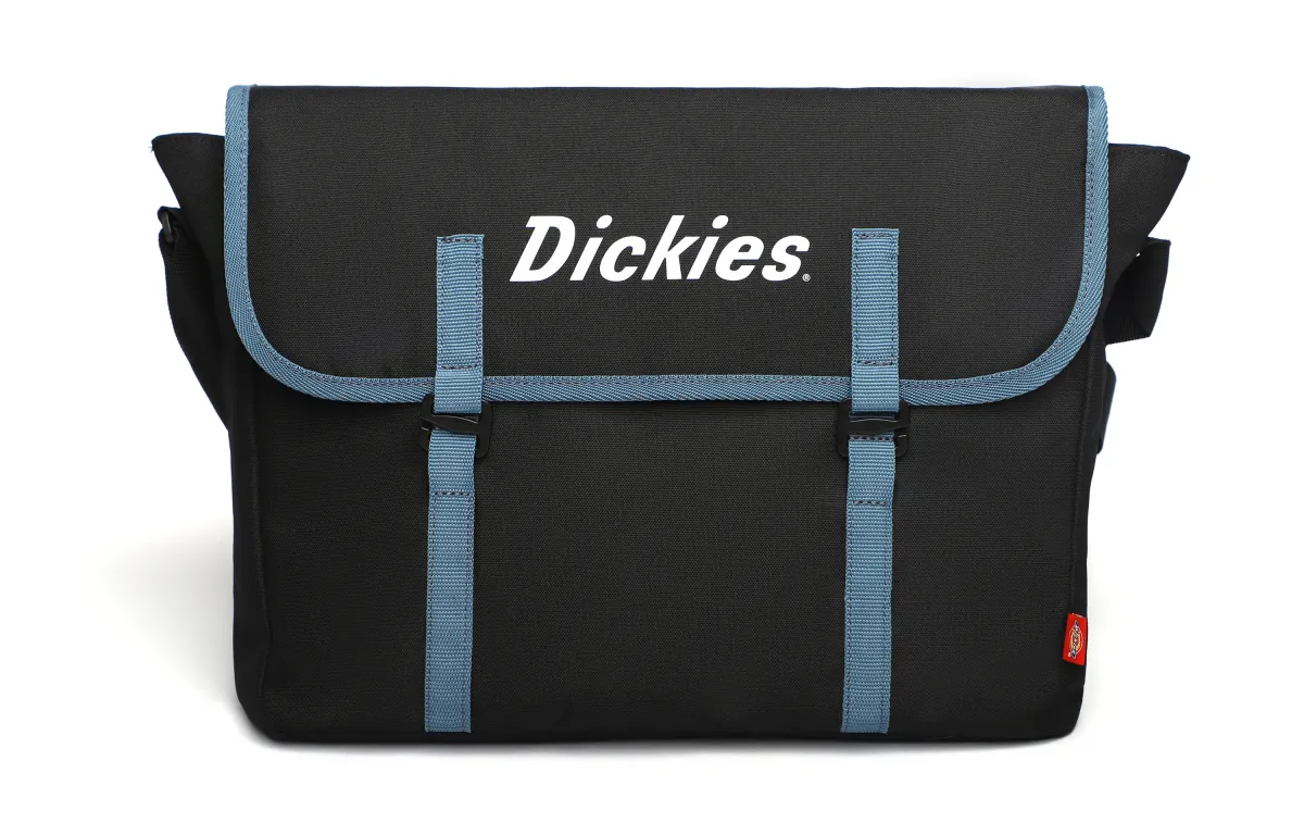 Dickies Polyester Messenger Bag, Shoulder Bag, Crossbody Bag Large Unisex Black