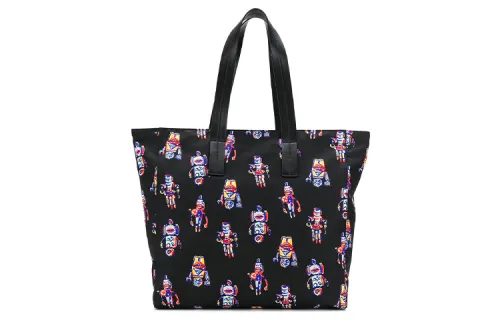 PRADA Nylon Fabric Handbag Men's Black