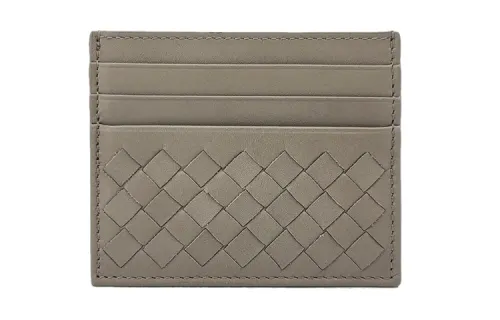 Bottega Veneta Portable Cow Leather Card Holder Card Holder Unisex Brown