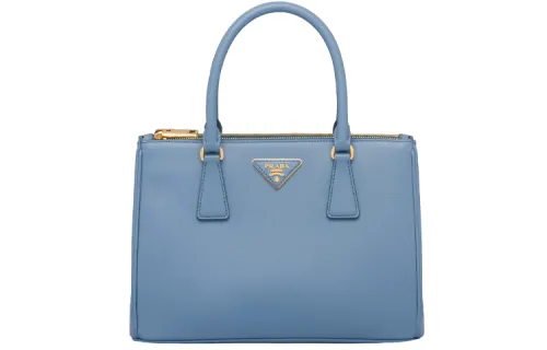 PRADA Saffiano Leather Crossbody One Shoulder Handbag Medium Women's Interstellar Blue