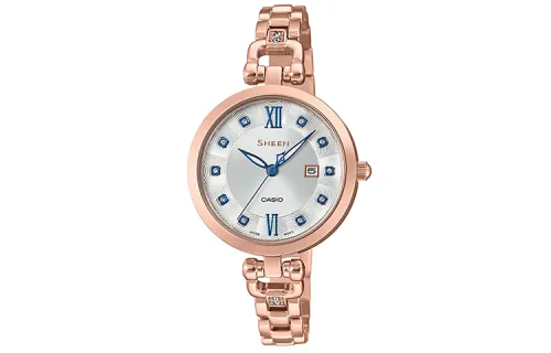 CASIO Women's SHEEN Silver Watch SHE-4055PG-7A