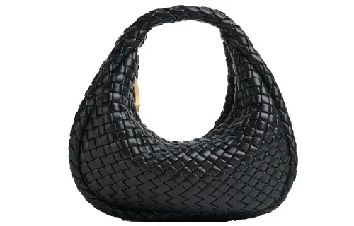 Bottega Veneta Lambskin One Shoulder Handbag Regular Women's Black