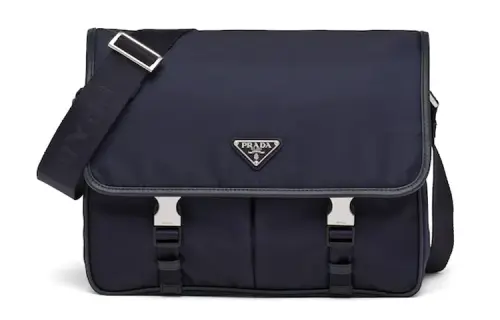 PRADA Flap Closure Nylon Crossbody Bags Regular Men's Blue