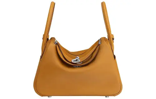 HERMES Lindy Swift Calfskin Handbag 26 Women's 2S Sesame