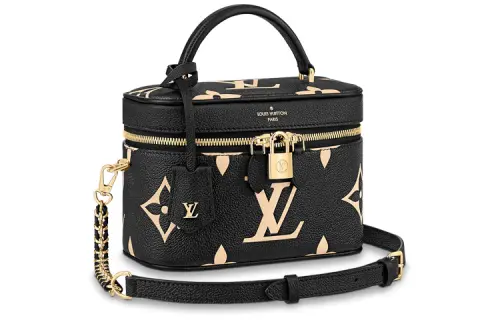 LOUIS VUITTON Vanity Pm Black/Beige