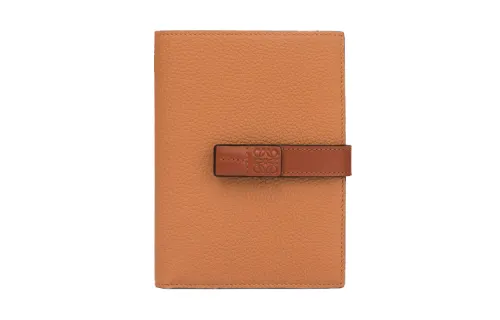 LOEWE Grain Calfskin Wallet Medium Women's Brick Red