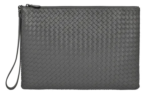 Bottega Veneta Sheepskin Clutch Women's Gray