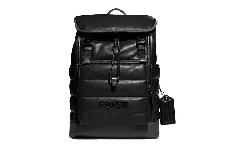 COACH League Leather Backpacks Large Men's Black