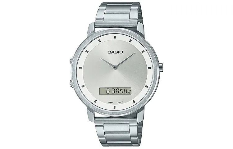 CASIO Men Standard Series Silver Watch MTP-B200D-7E