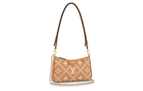 LOUIS VUITTON Easy Pouch On Strap Arizona Beige