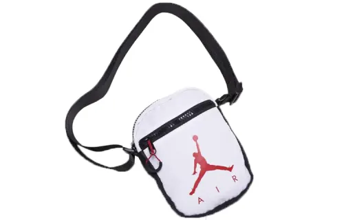 Jordan Polyester Cell Phone Pouch, Shoulder Bag, Crossbody Bag Regular Unisex White