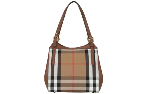 Burberry Canvas With Leather Tote Bag, Shopping Bag, Handbag, Shoulder Bag Women's Yellow Brown