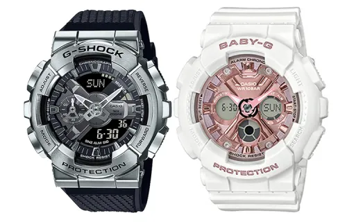 CASIO Unisex Pair Table Series Black Watch