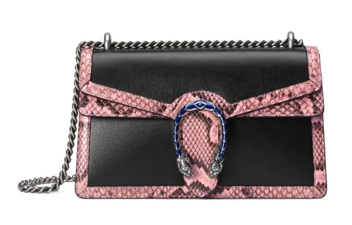 GUCCI Dionysus Leather Envelope Bag, Crossbody Bag, Shoulder Bag Small Women's