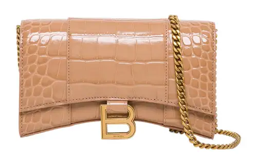 Balenciaga Cow Leather Crossbody Bag, Shoulder Bag Women's Light Umber