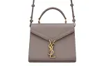 SAINT LAURENT CASSANDRA Calfskin Handbag, Shoulder Bag, Crossbody Bag Mini Women's Smoke Purple