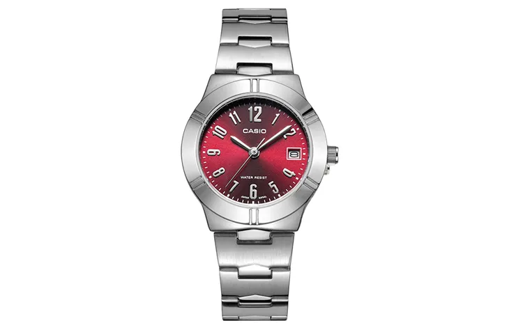 CASIO STANDARD DRESS Crushed Ice Quartz Movement Stainless Steel Strap Watch Women's Watch
