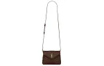 SAINT LAURENT LOULOU Calfskin Shoulder Bag, Crossbody Bag Mini Women's Brown