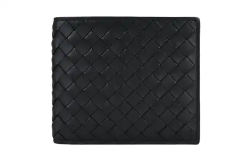 Bottega Veneta Cow Leather Wallet Men's Black