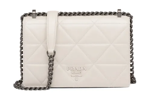PRADA Spectrum Soft Sheepskin Leather Shoulder Bag Women's