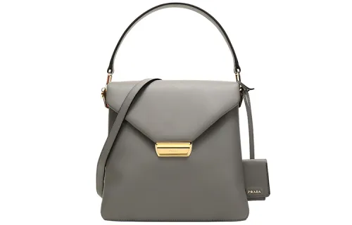 PRADA Cow Leather Handbag, Shoulder Bag, Crossbody Bag Women's Marble Color