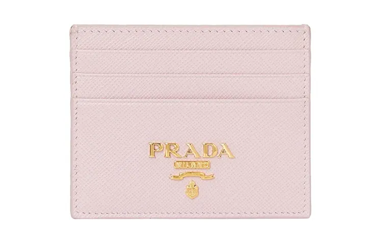 PRADA Leather Wallet Women's Pink