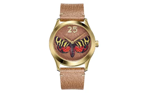 GUCCI G Timeles Collection Wrist Watches Quartz Movement Leather Strap Coffee Watch Dial Women's Watch