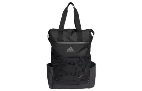 Adidas Polyester Handbag, Tote Bag, Shopping Bag, Backpack Regular Unisex Pure Black
