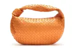 Bottega Veneta Leather Handbag Women's Light Orange