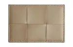 Bottega Veneta Calfskin Card Holder Men's Taupe