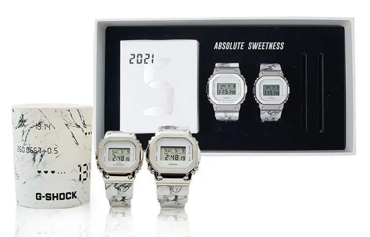 CASIO Unisex Full Metal Series White Watch GM-5600MAC-7PR