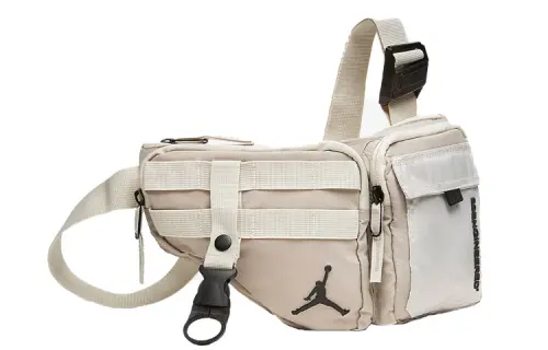 Jordan Polyamide Sling Bag, Crossbody Bag, Fanny Pack Unisex Ecru/Dark Gray