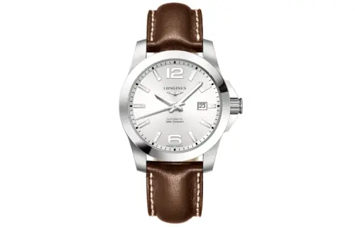 LONGINES Comcast Collection Automatic Mechanical Movement Men's Watch 41mm Silver Dial Stainless Steel Case