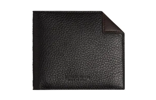 Bottega Veneta Cow Leather Wallet Men's Black