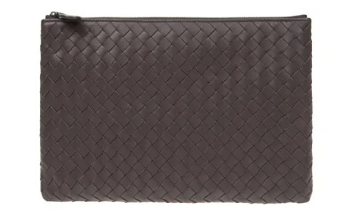 Bottega Veneta Sheepskin Clutch Men's Coffee