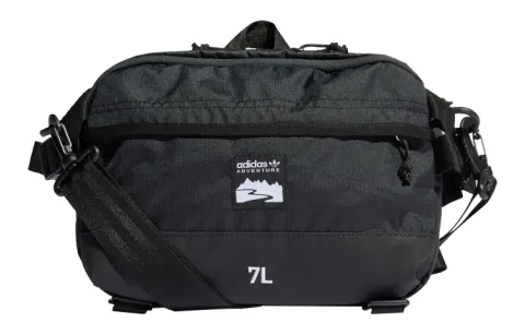 Adidas Originals Polyester Crossbody Bag, Shoulder Bag, Fanny Pack Regular Unisex Pure Black