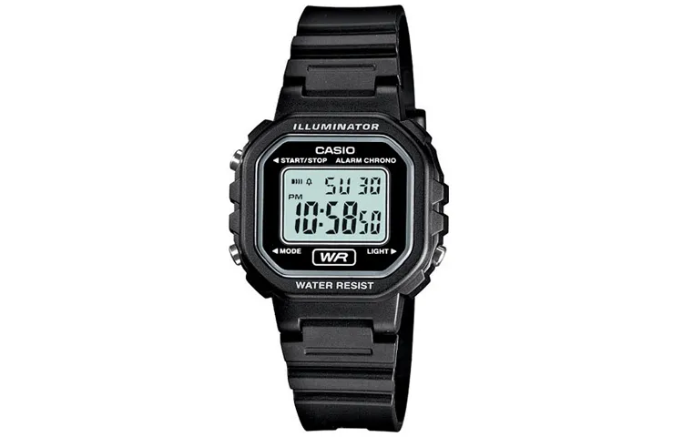 CASIO Women's DIGITAL Series Black Watch LA-20WH-1A