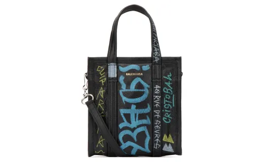 Balenciaga Cow Leather Crossbody One Shoulder Handbag Women's Print