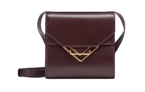 Bottega Veneta Cow Leather Handbag, Crossbody Bag Women's Grape Purple