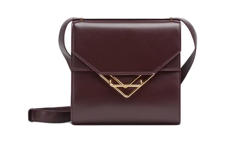 Bottega Veneta Cow Leather Handbag, Crossbody Bag Women's Grape Purple